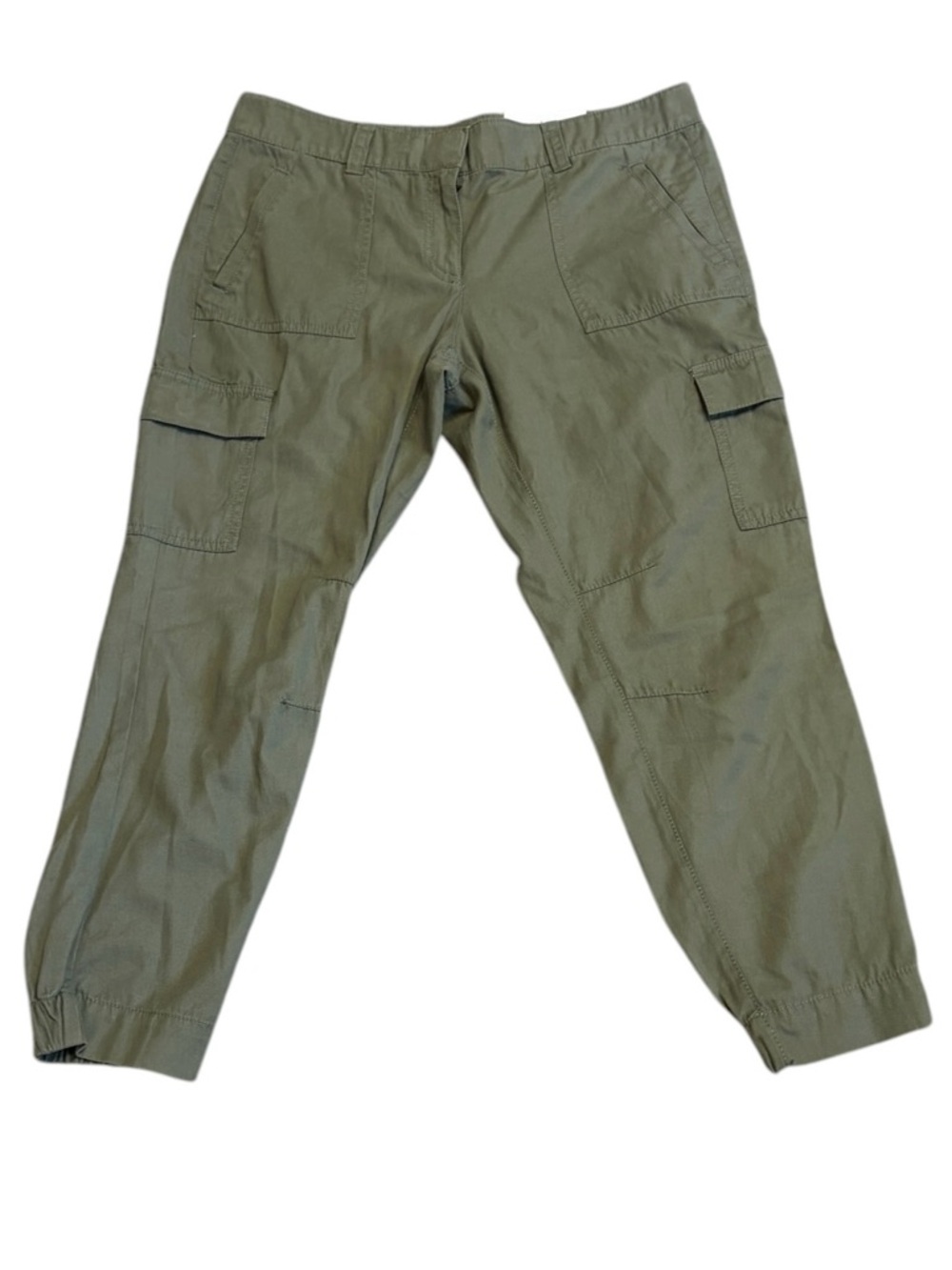NWT LOFT Olive Cargo Jogger Pants - Size 10P